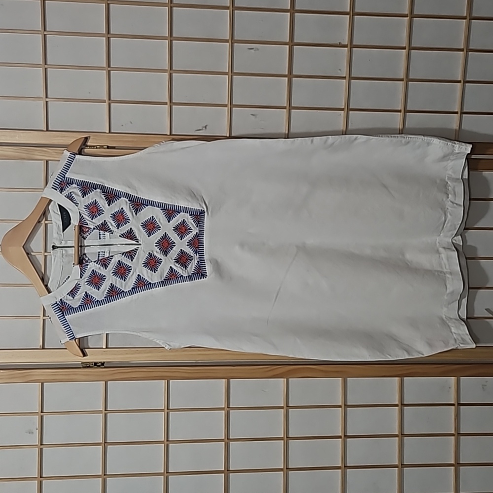 J. Crew Sleeveless Linen Blend Dress
